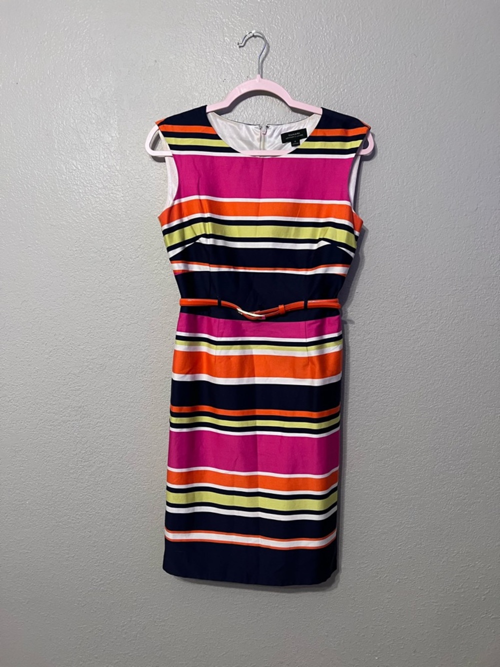 Tahari Arthur S. Levine Striped Sheath Dress